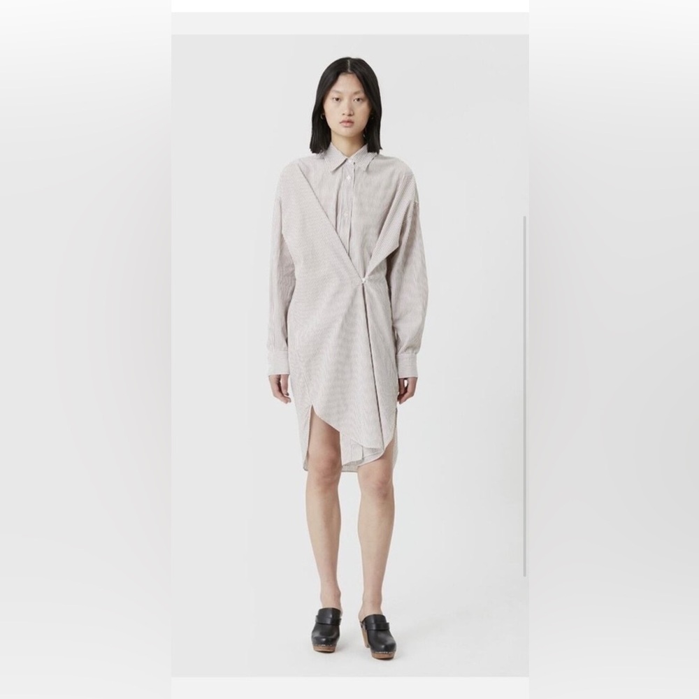 Marant Etoile Striped Shirtdress